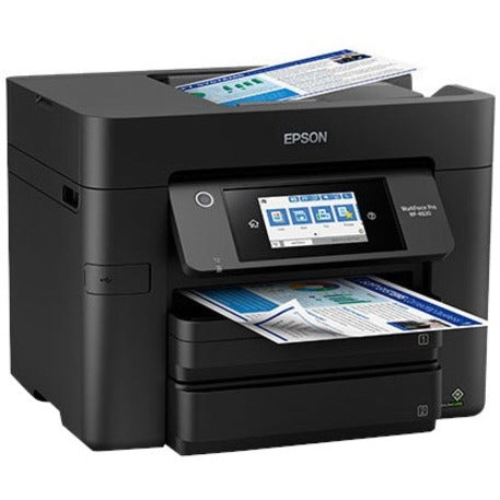Epson WorkForce Pro WF-4830 Inkjet Multifunction Printer-Color-Copier/Fax/Scanner-4800x2400 dpi Print-Automatic Duplex Print-33000 Pages-500 sheets Input-1200 dpi Optical Scan-Color Fax-Wireless LAN-Epson Connect-Android Printing-Mopria - C11CJ05201