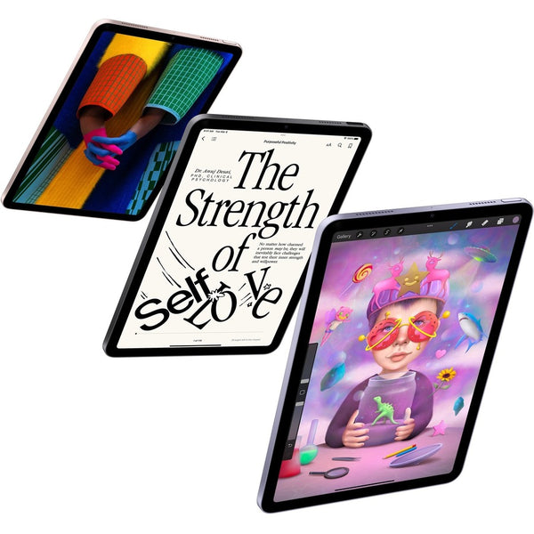 Apple iPad Air (5th Generation) A2589 Tablet - 10.9" - M1 Octa-core (8 Core) - 8 GB RAM - 256 GB Storage - iPadOS 15 - 5G - Space Gray - MM713LL/A