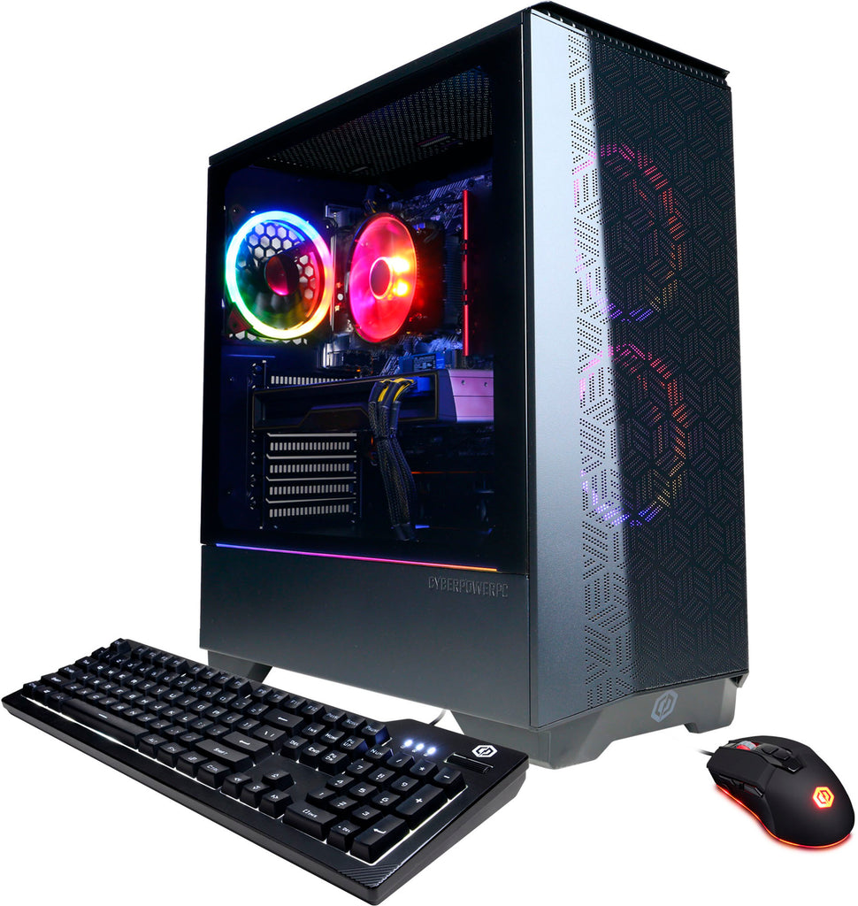 CyberPowerPC - Gamer Master Gaming Desktop - AMD Ryzen 5 5600G - 8GB Memory - AMD Radeon RX 6600 - 500GB SSD - Black -