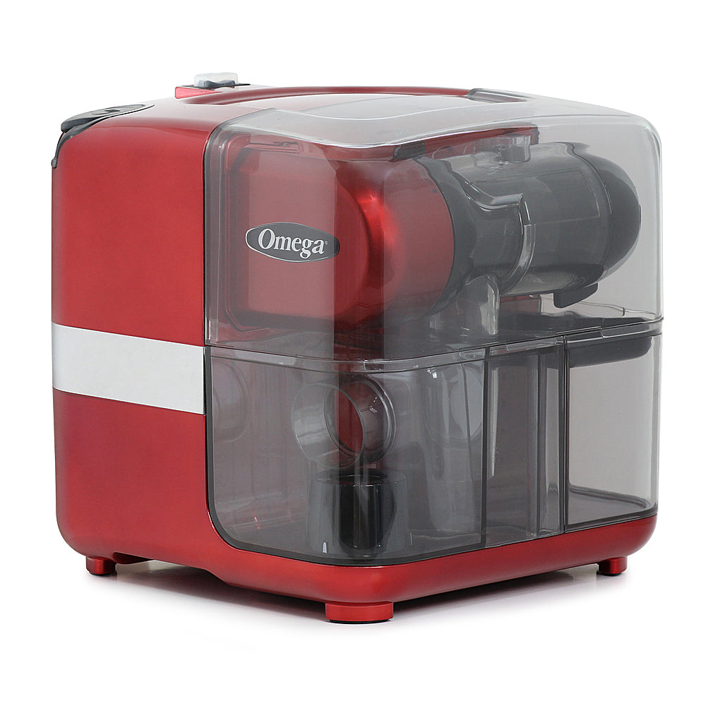 Omega - Cold Press 365® Masticating Slow Juicer with OnBoard Storage - Red -