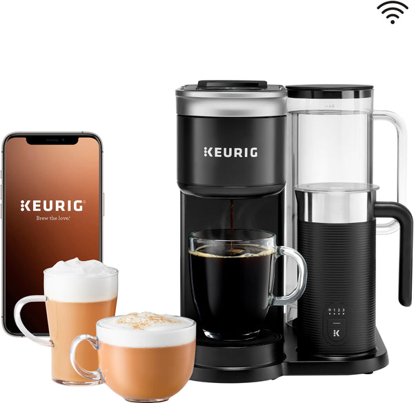 Keurig - K-Cafe SMART Single-Serve Coffee Maker and Latte Machine with WiFi Compatibility - Black -