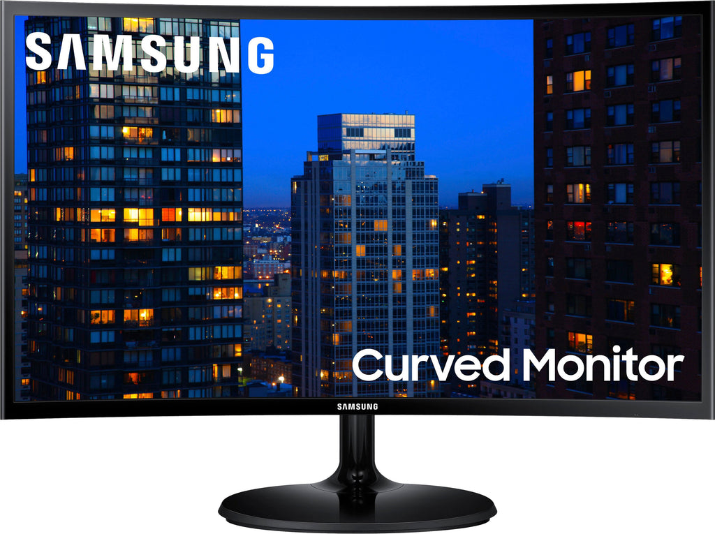 Samsung - 27" 390C Series Curved FHD AMD FreeSync Monitor (HDMI, VGA) - Black -