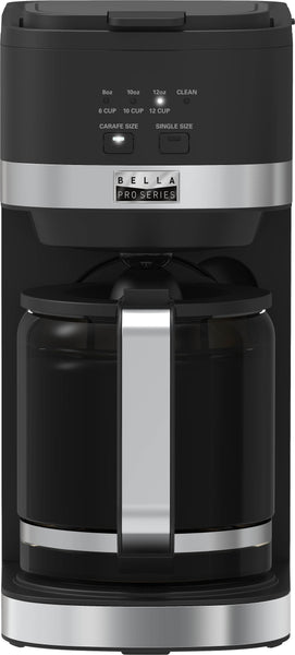 Bella Pro Series - Single Serve & 12-Cup Coffee Maker Combo - Black -