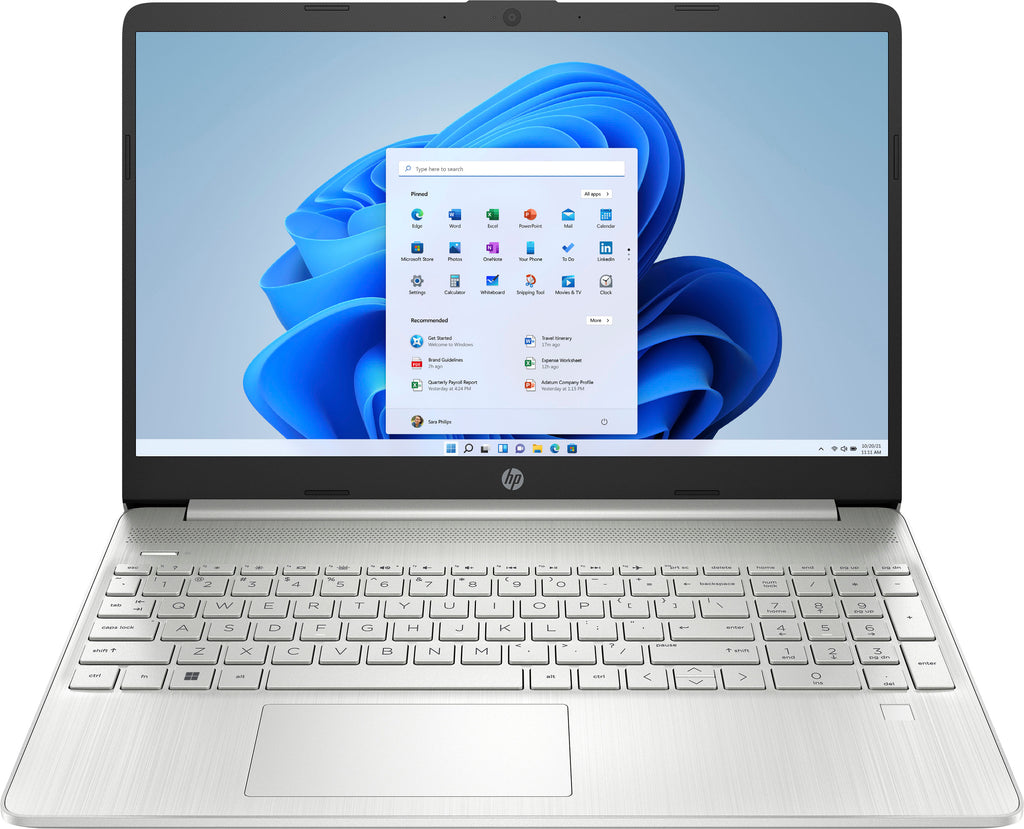 HP - 15.6" Laptop - AMD Ryzen 3 - 8GB Memory - 256GB SSD - Natural Silver -